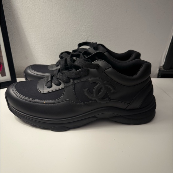 CHANEL Other - CHANEL Men's Black Sneakers - Uniform